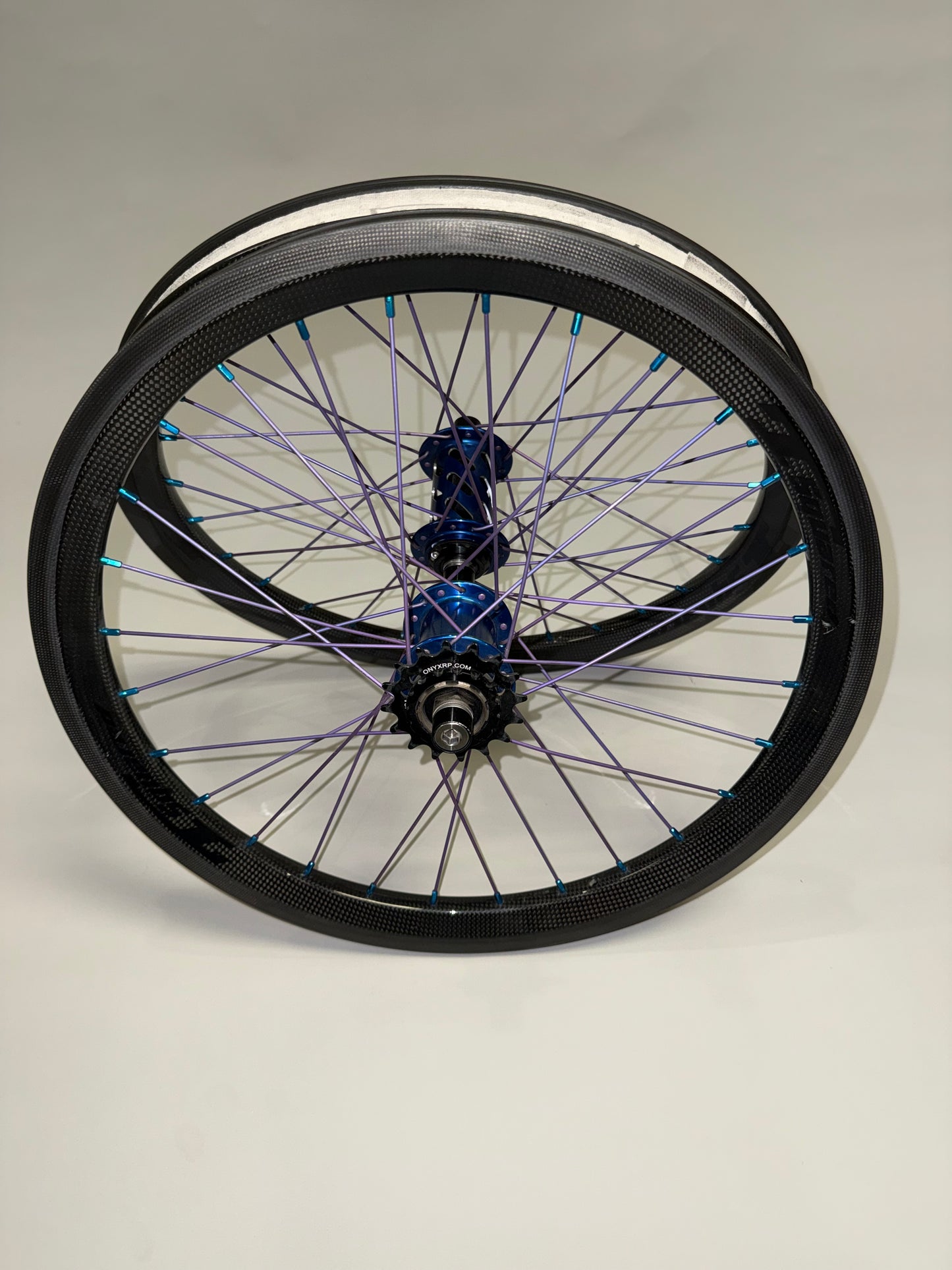 TSquared Carbon Wheelset 20” – Onyx / Ti Spokes – Used