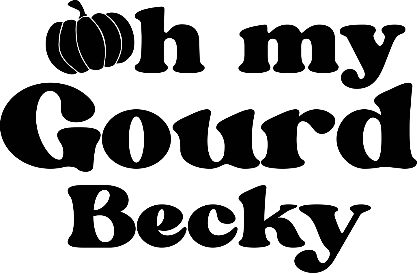 Oh My Gourd Becky