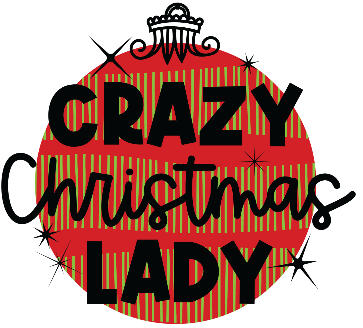 Crazy Christmas Lady